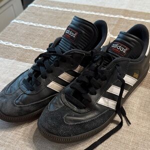 adidas Samba Black and White Athletic Shoes